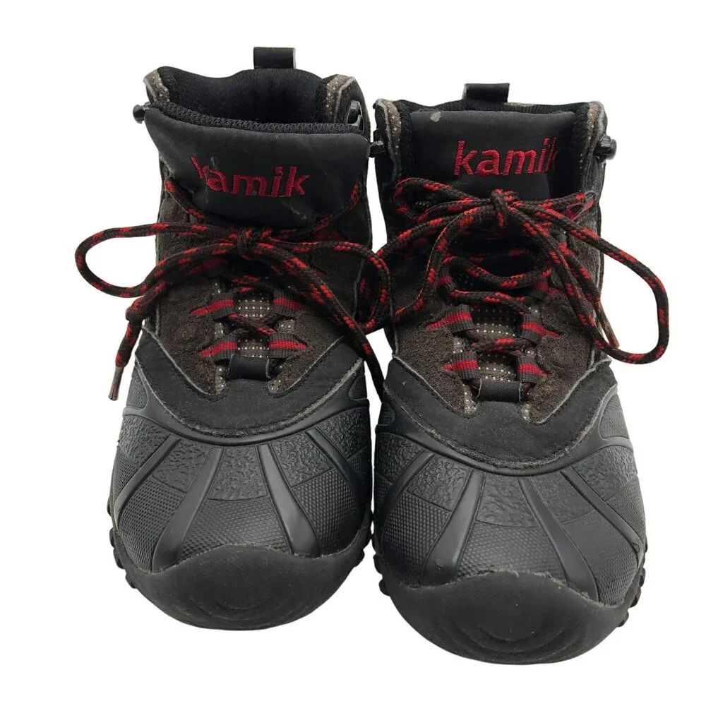 Kamik‎ Little Kids Size 2 Hiking Boots Snow Boots Brown Outdoors Non Slip Shoes